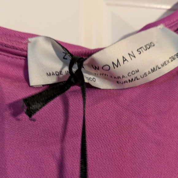 Zara Woman M Asymmetrical Solo Sleeve Maxi NWT - Picture 3 of 8